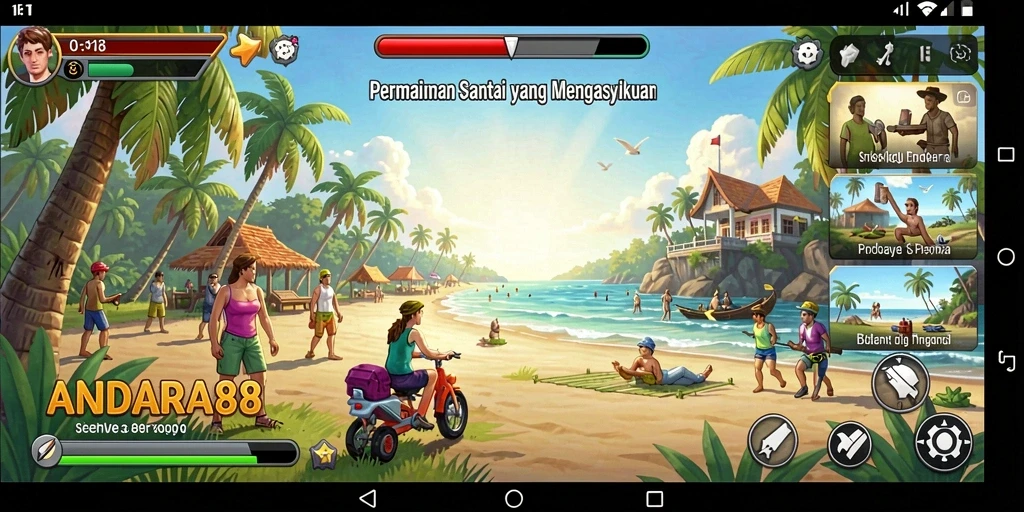 Tampilan gameplay ANDARA88 yang penuh warna dan mengasyikkan.