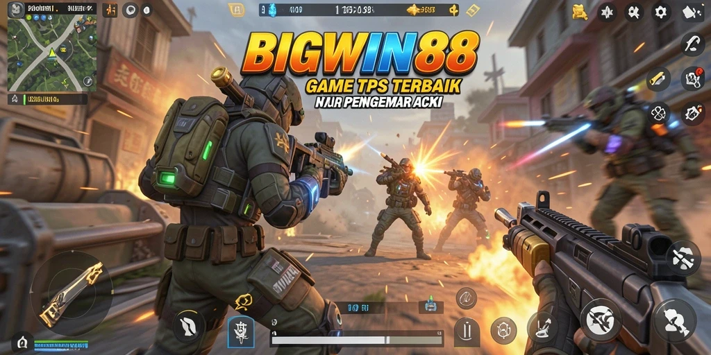 Tampilan mendebarkan dari gameplay TPS BIGWIN88.