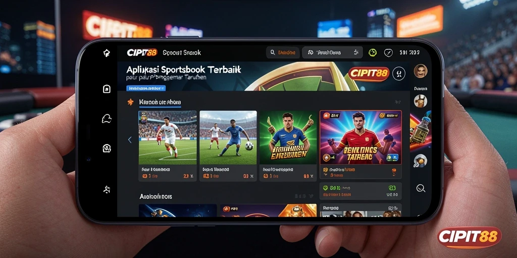 Tampilan antarmuka aplikasi CIPIT88 saat bermain Sportsbook.
