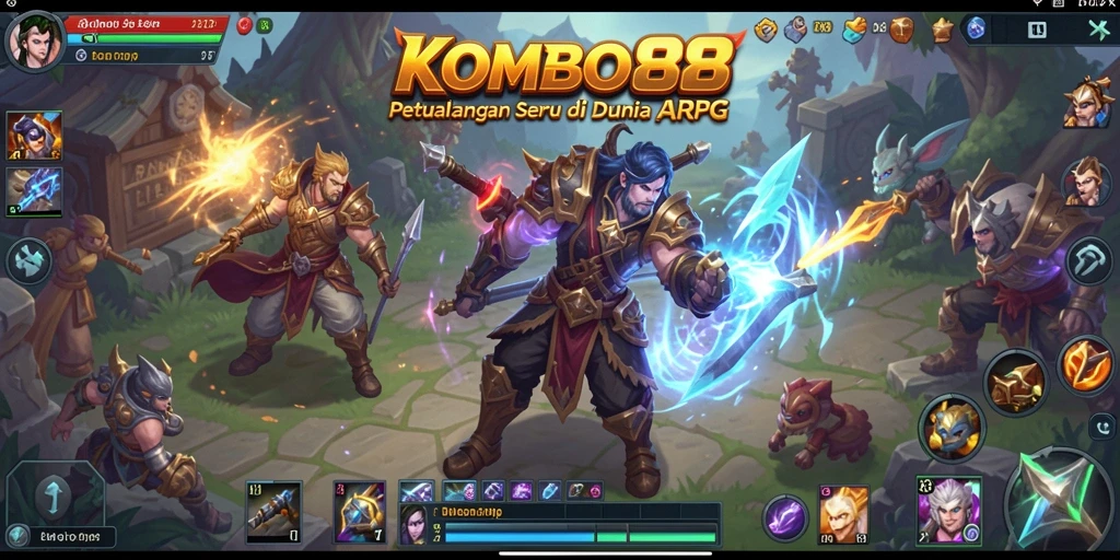 Tangkapan layar gameplay menakjubkan dari KOMBO88 di dunia ARPG.