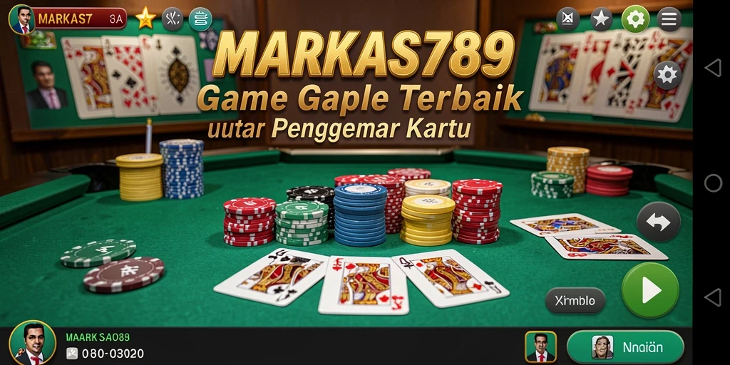 Tangkapan layar gameplay seru Gaple di MARKAS789.