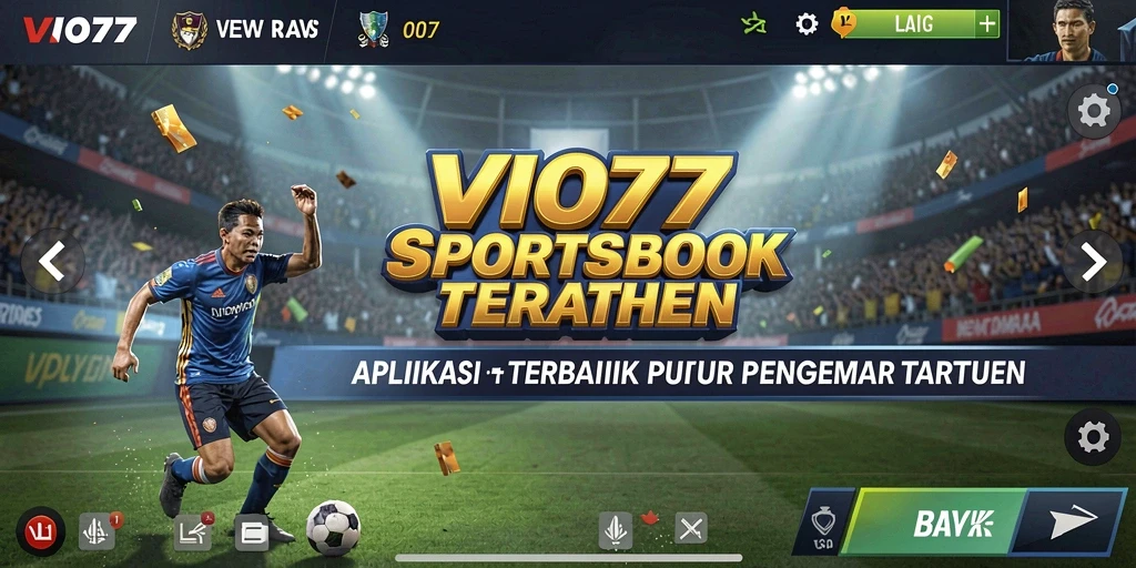 Tampilan permainan Sportsbook yang menarik di VIO77.